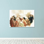 Studie für einen Abend bei Baron von Spaun Leinwanddruck (Insitu (Holzboden))