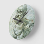 Studie für einen Apostel vom Letzten Abendmahl, c. Runde Wanduhr (Winkel)