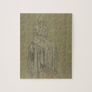 Studie für Einsamkeit, c.1890 (Kreide auf Papier) Puzzle