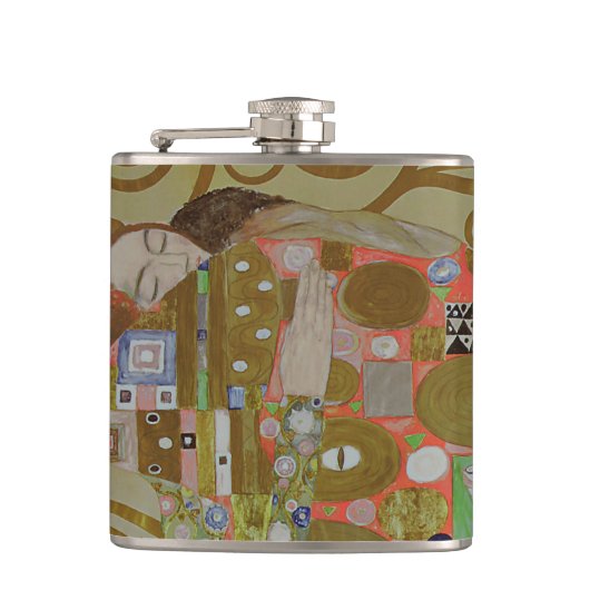 Studie für Erfüllung, c.1905-09 (w/c u. Gold auf Flachmann (Vorderseite)