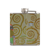 Studie für Erfüllung, c.1905-09 (w/c u. Gold auf Flachmann (Rückseite)