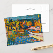 Studie für Herbstlandschaft mit Booten | Kandinsky Postkarte