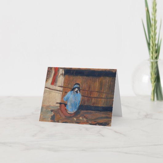 Studie für Hopi Weaver von Maynard Dixon Dankeskarte (Vorderseite)