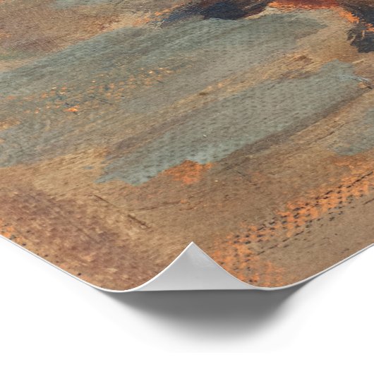 Studie für Hopi Weaver von Maynard Dixon Poster (Ecke)