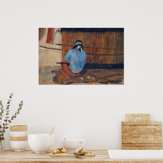 Studie für Hopi Weaver von Maynard Dixon Poster (Küche)