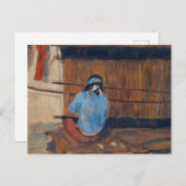 Studie für Hopi Weaver von Maynard Dixon Postkarte (Vorne/Hinten)