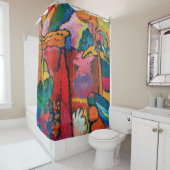 Studie für Improvisation V durch Wassily Kandinsky Duschvorhang (Beispiel)