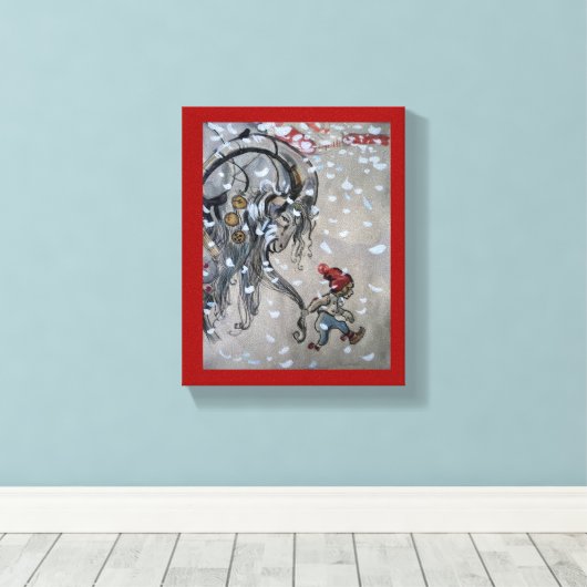 Studie für Julbacken (Weihnachten Ziege) 1911 Leinwanddruck (Insitu (Holzboden))