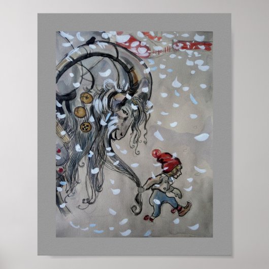 Studie für Julbacken (Weihnachten Ziege) 1911 Poster (Vorne)