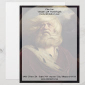 Studie für King Lear - Joshua Reynolds Briefbogen (Vorne/Hinten)