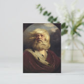 Studie für King Lear - Joshua Reynolds Postkarte (Stehend Vorderseite)