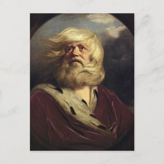 Studie für King Lear - Joshua Reynolds Postkarte (Vorderseite)