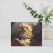 Studie für King Lear - Joshua Reynolds Postkarte (Stehend Vorderseite)