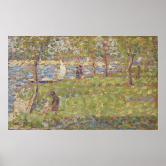 Studie für La Grande Jatte Poster (Vorne)