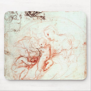Studie für Madonna alba, c.1508-09 Mousepad