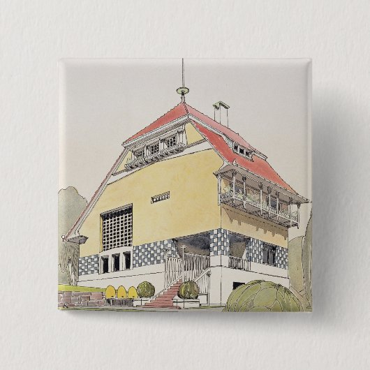 Studie für Olbrichs Haus, Darmstadt, von 'Archit Button (Vorderseite)