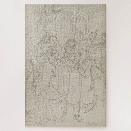 Studie für Premier Shampoing d’Absalon von Mucha Puzzle (Vertikal)