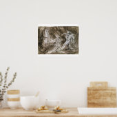 Studie für "Saul and the Witch of Endor" Poster (Küche)