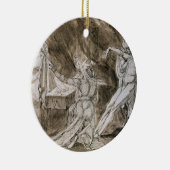 Studie für "Saul und die Hexe von Endor " Keramikornament (Rechts)