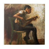 Studie für Schwarze-Jungen-Tanzen Fliese (Vorderseite)