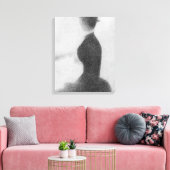 Studie für Sonntagnachmittag Leinwanddruck (Insitu (Wohnzimmer))