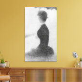 Studie für Sonntagnachmittag Leinwanddruck (Insitu (Wohnzimmer))