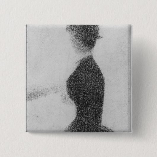 Studie Georges Pierre Seurat | für Sonntag Button (Vorderseite)