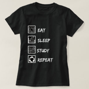 Studie Harte weiße Frauen T-Shirt