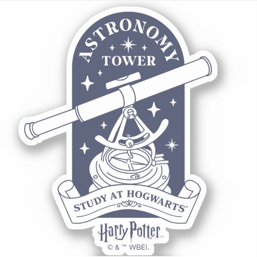 Studie im HOGWARTS™ Astronomie Tower Aufkleber (Vorderseite)