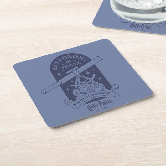 Studie im HOGWARTS™ Astronomie Tower Rechteckiger Pappuntersetzer (angewinkelt)