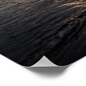 Studie in Tide — Bronzekugel, schwarzer Sand Poster (Ecke)