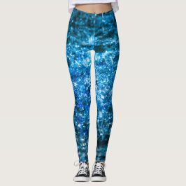 Studie in Watercolor - Blau Leggings