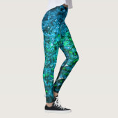 Studie in Watercolor - Grün Leggings (Rechts)