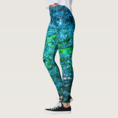 Studie in Watercolor - Grün Leggings (Links)