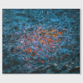 Studie in Watercolor - Orange Geschenkpapier (Flach)