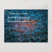 Studie in Watercolor - Orange Postkarte (Vorderseite)