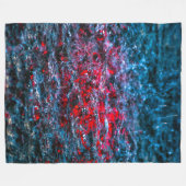 Studie in Watercolor - Rot Fleecedecke (Vorderseite (Horizontal))