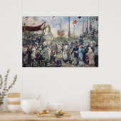 Studie "Le 14 Juillet 1880", 1880-84 Poster (Küche)
