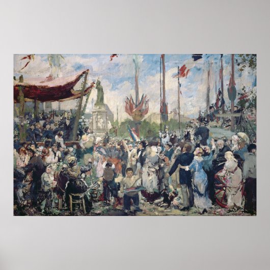 Studie "Le 14 Juillet 1880", 1880-84 Poster (Vorne)
