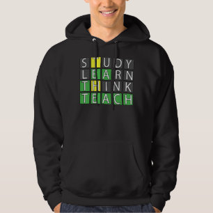 Studie lernen Think Teach Hoodie