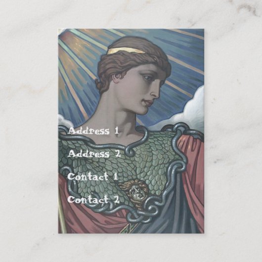 Studie Minerva Visitenkarte (Vorderseite)