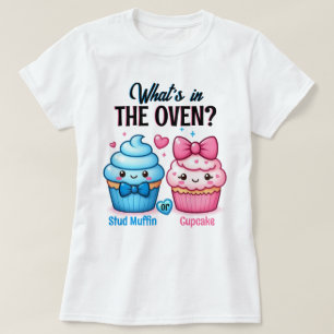 Studie Muffin oder Cupcake Pink oder Blue Gender R T-Shirt