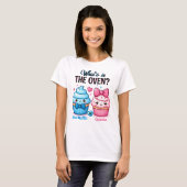 Studie Muffin oder Cupcake Pink oder Blue Gender R T-Shirt (Vorne ganz)