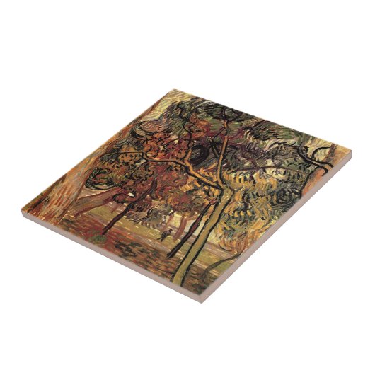 Studie Pine Trees von Vincent van Gogh Fliese (Seite)