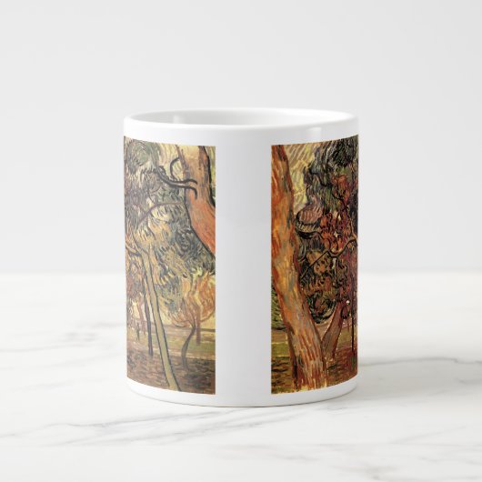 Studie Pine Trees von Vincent van Gogh Jumbo-Tasse (Vorderseite)