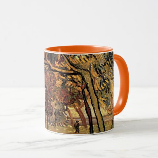 Studie Pine Trees von Vincent van Gogh Tasse (VorderseiteRechts)