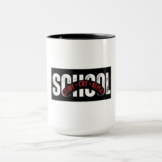 Studie > schreien > wiederholen - Funny Student Te Tasse (Zentrum)