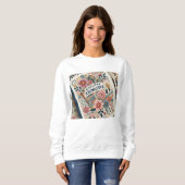 Studie Strong 🌸 Empowerment des BlumenSweatshirts Sweatshirt (Vorne ganz)