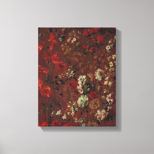 Studie über Blume, 1720 Leinwanddruck (Vorderseite)