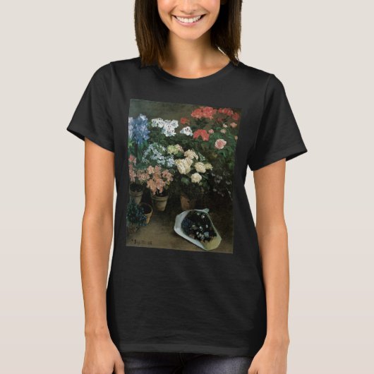 Studie über Blume von Frederic Bazille, Vintag Art T-Shirt (Vorderseite)